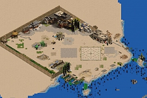 高清水上主城地图素材